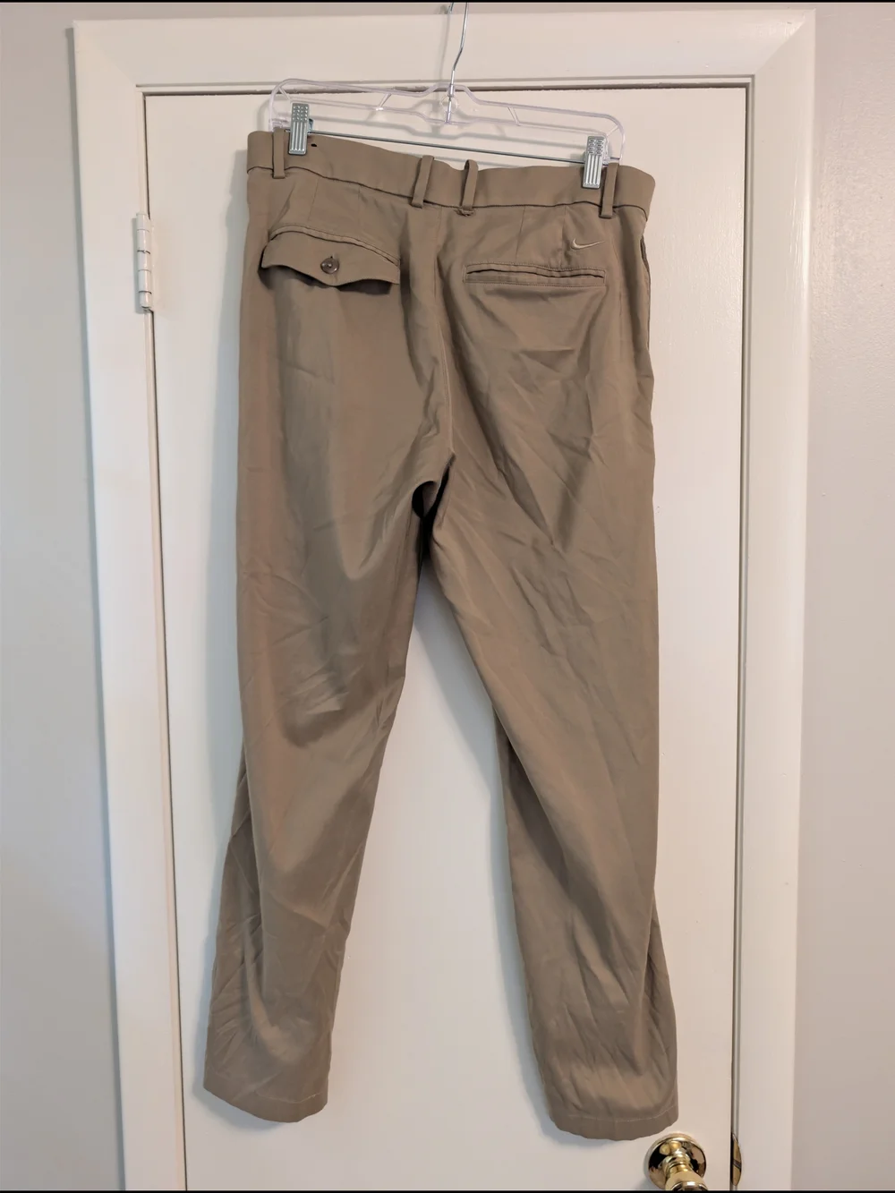 Nike Dri-Fit Khaki Flat Front Pants - Men's Size 32x32